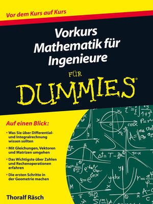 cover image of Vorkurs Mathematik fur Ingenieure fur Dummies